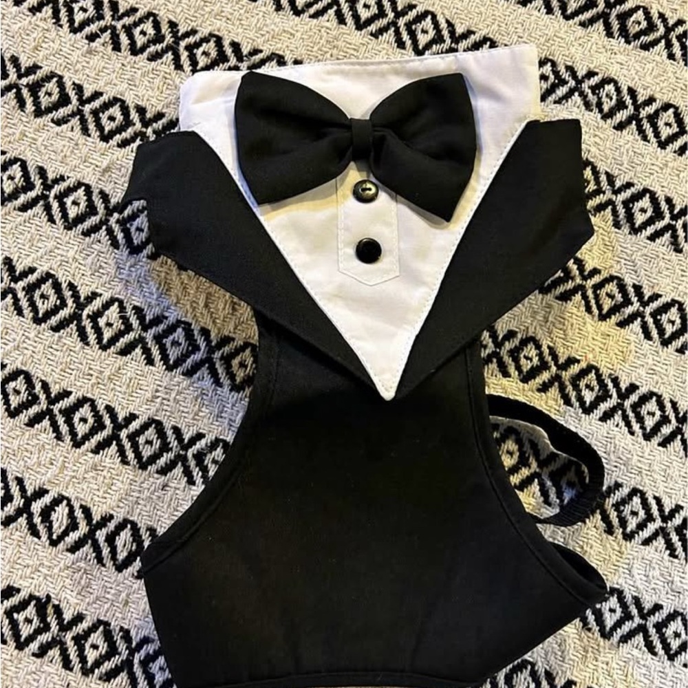 Black and White Tuxedo Dog Costume